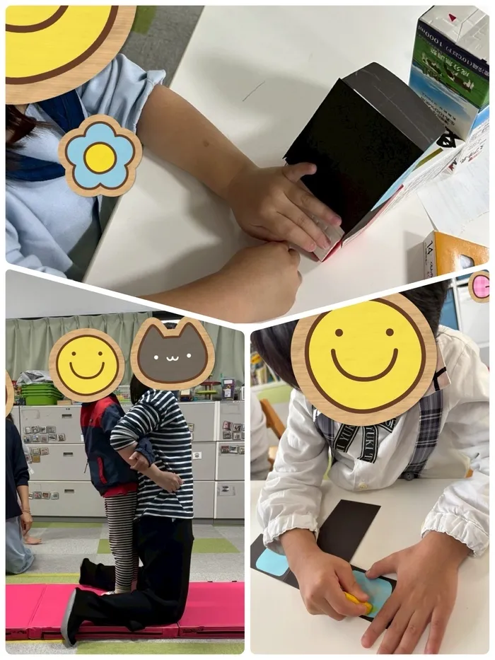 ハッピースマイル北堀江～音楽を主体とした児童発達支援・学習特化型放課後等デイサービス～/児童発達支援　働く車制作と尻相撲🚚