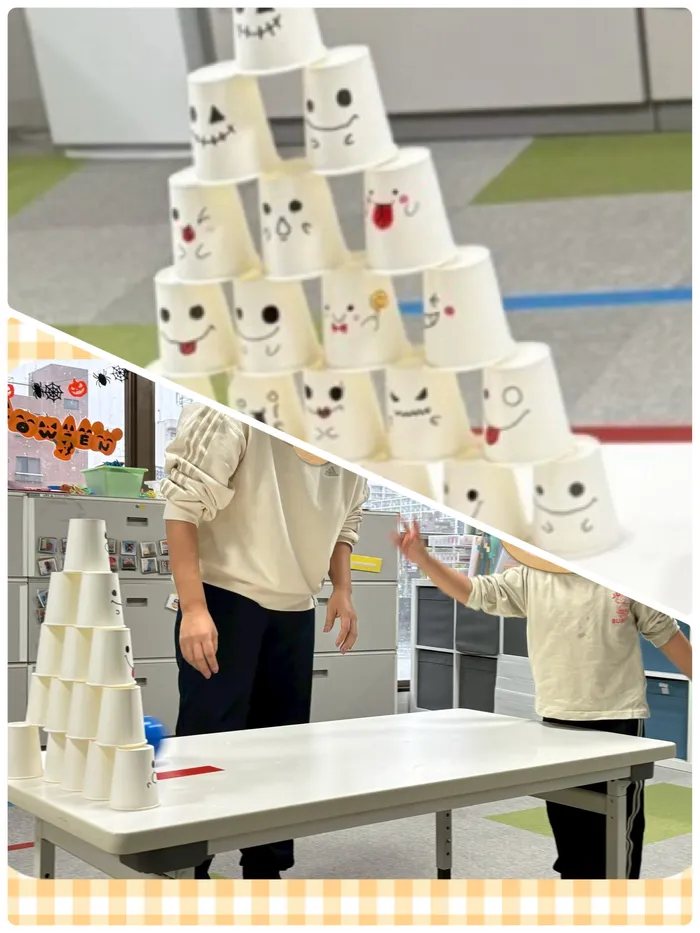 ハッピースマイル北堀江～音楽を主体とした児童発達支援・学習特化型放課後等デイサービス～/児童発達支援　ハロウィンボウリングゲーム🎃
