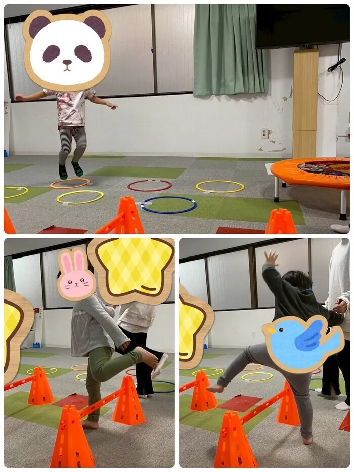 ハッピースマイル北堀江～音楽を主体とした児童発達支援・学習特化型放課後等デイサービス～/児童発達支援　ハードルサーキット🥰