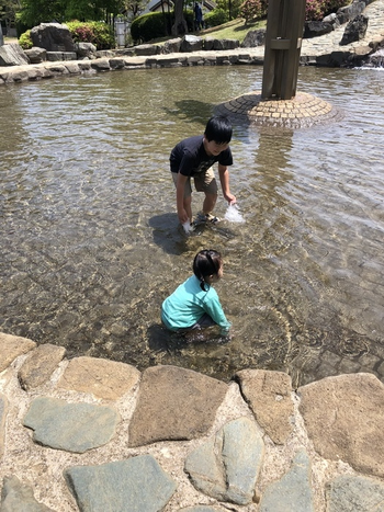 キラミラ　児童発達支援・放課後等デイサービス/公園で水遊び