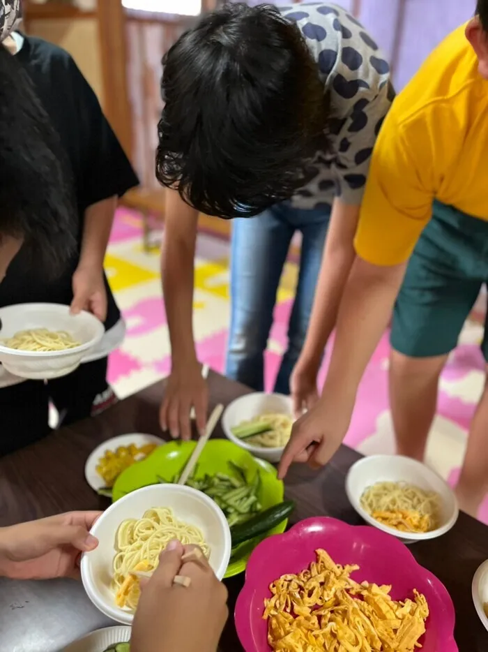 児童発達支援・放課後等デイサービス　清流の家　泉大津/🍜冷やし中華🍜