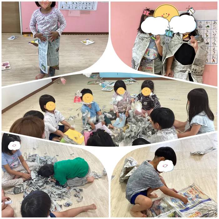 ウィングハート/みんなで新聞紙あそび🎶