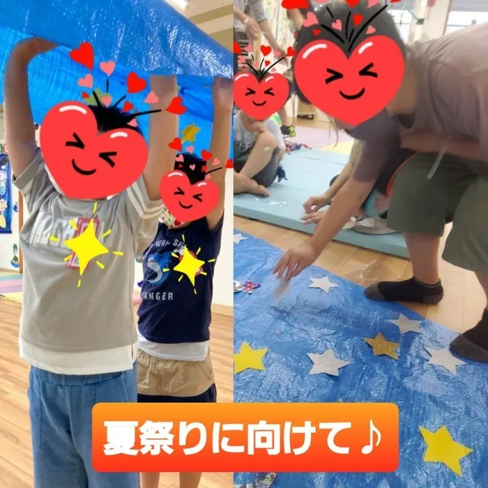 こどもみらいアイビー向陽台/「夏祭り展示会」に向けて♪