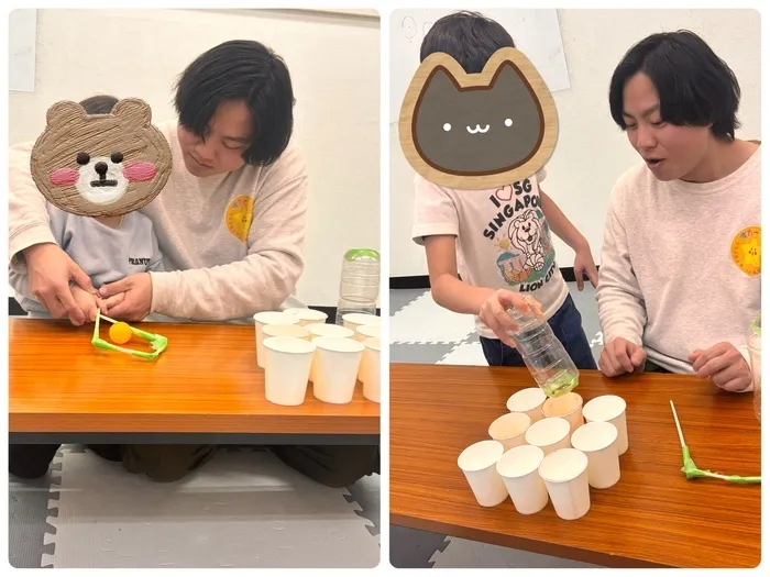 児童発達支援・放課後等デイサービスすたーりー/ピンポン玉運び✌️