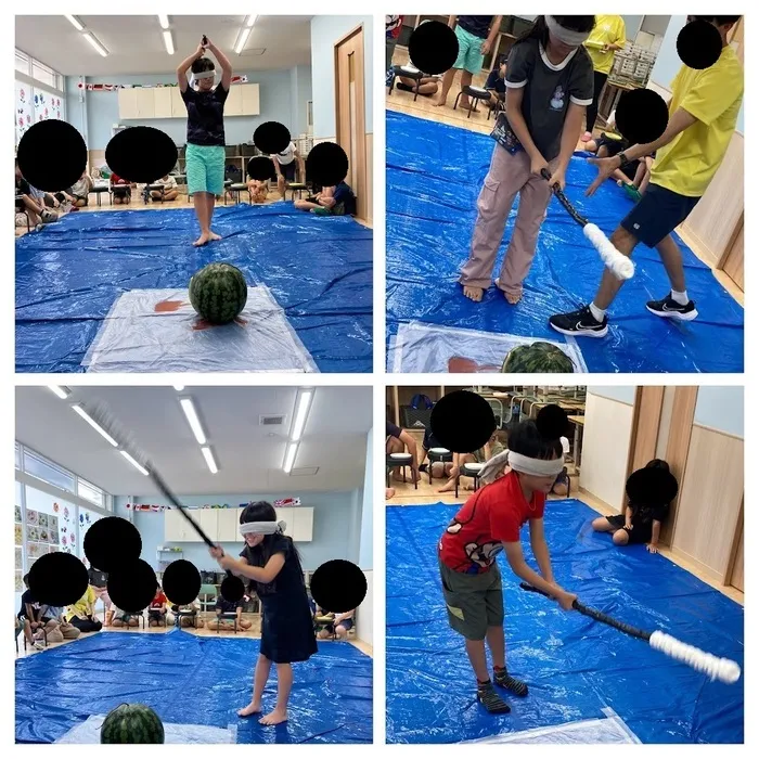 LaLaLand療育スクール　アトリエGift戸塚　Big/スイカ割りに挑戦！🍉