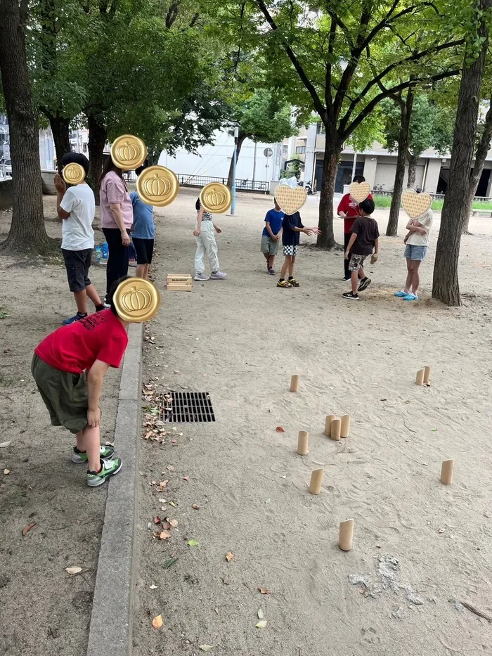 ミライク　西長堀教室/久しぶりの公園での「モルック」🤗