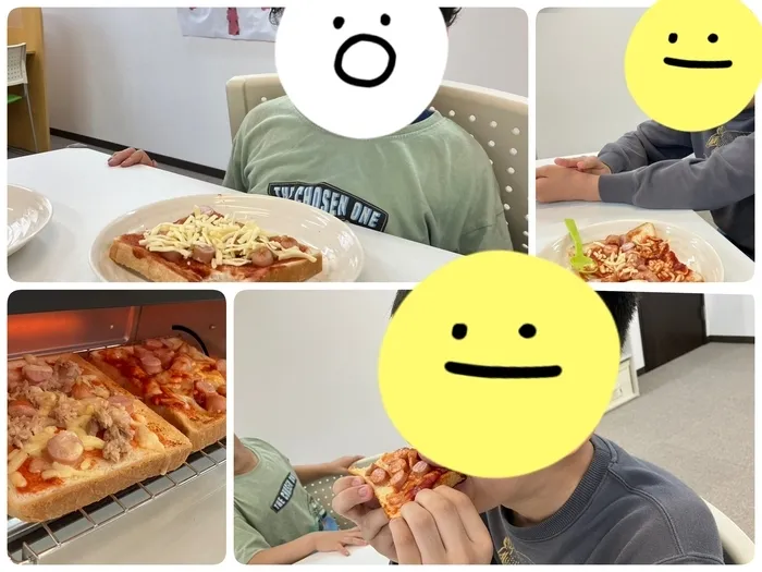 ミライク　西長堀教室/ピザトースト作り🍕