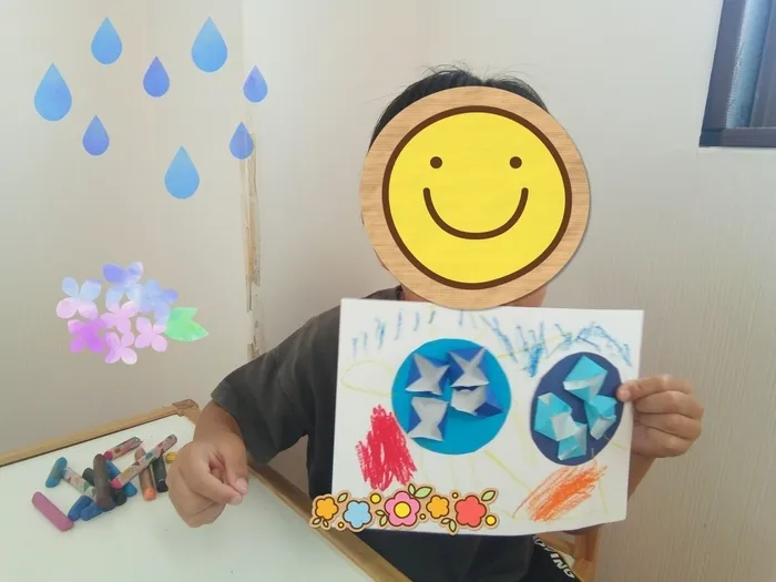 てらぴぁぽけっと　市川行徳教室/紫陽花制作☔