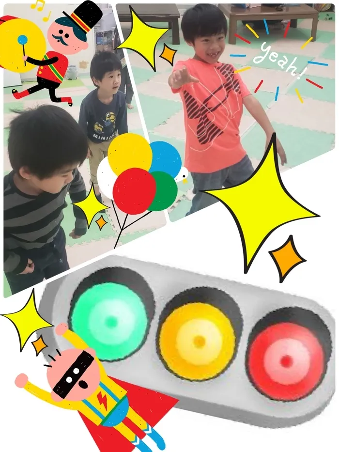 【見学受付中！お気軽にご連絡ください！】　おおきな木　東大阪吉田/信号🚥ゲーム🚶🏼‍♀️🚶‍♂️