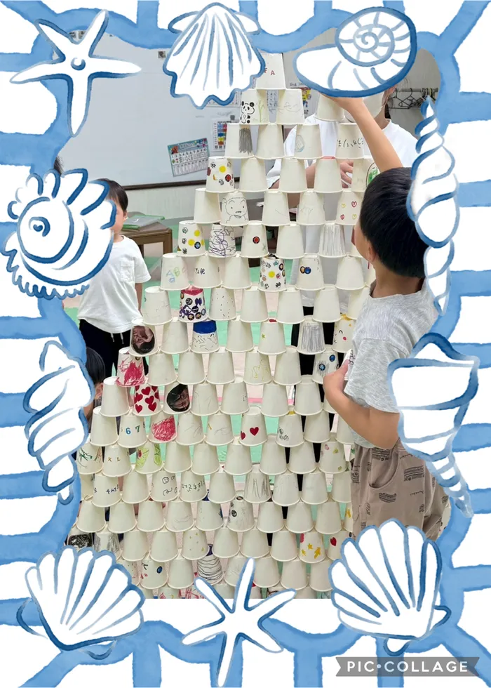 【見学受付中！お気軽にご連絡ください！】　おおきな木　東大阪吉田/紙コップタワー！