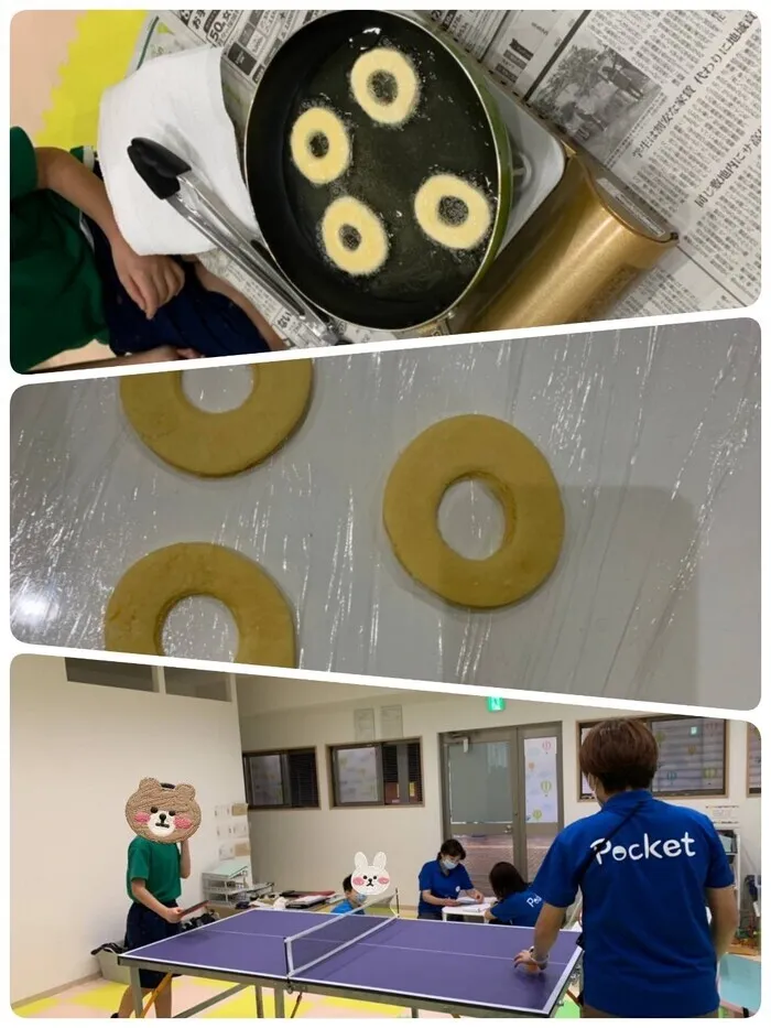 児童発達支援・放課後等デイサービスPocket/卓球大会🏓＆ドーナツ作り🍩8/30