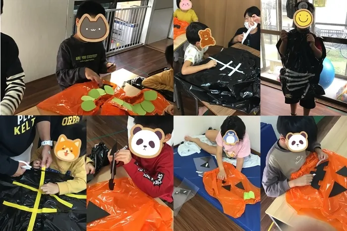 わくわくハウス スポーツ未来校/【スポーツ未来校】　👻ハロウィン衣装作り🎃