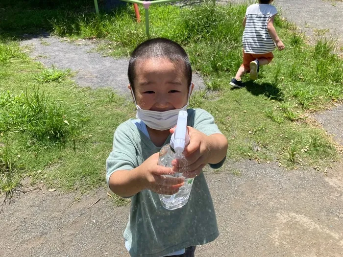 nijico/公園で水遊び🏃🧢