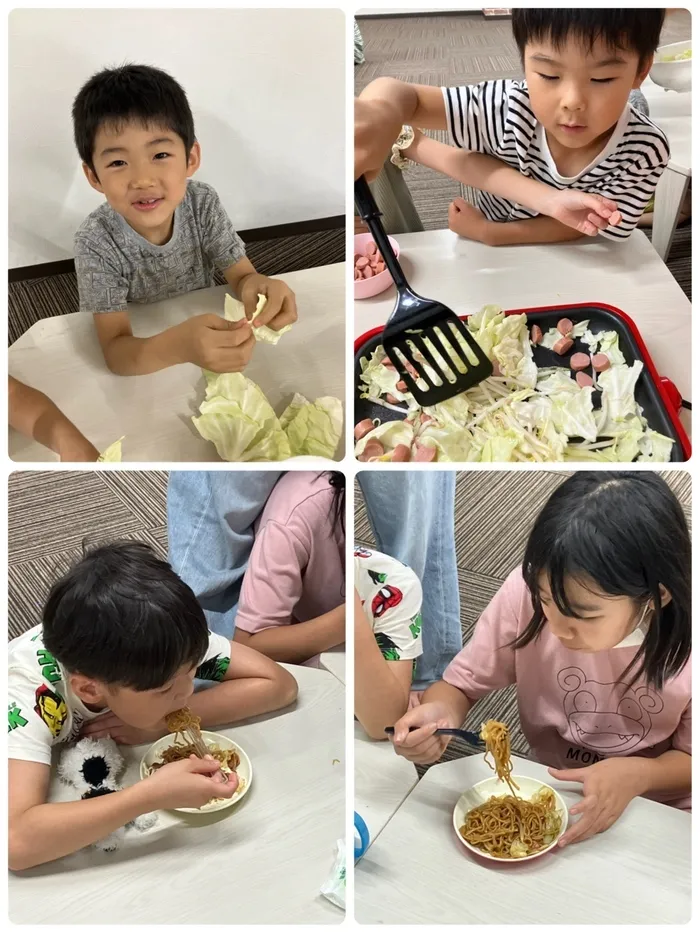 nijico辻堂駅前/焼きそば作り