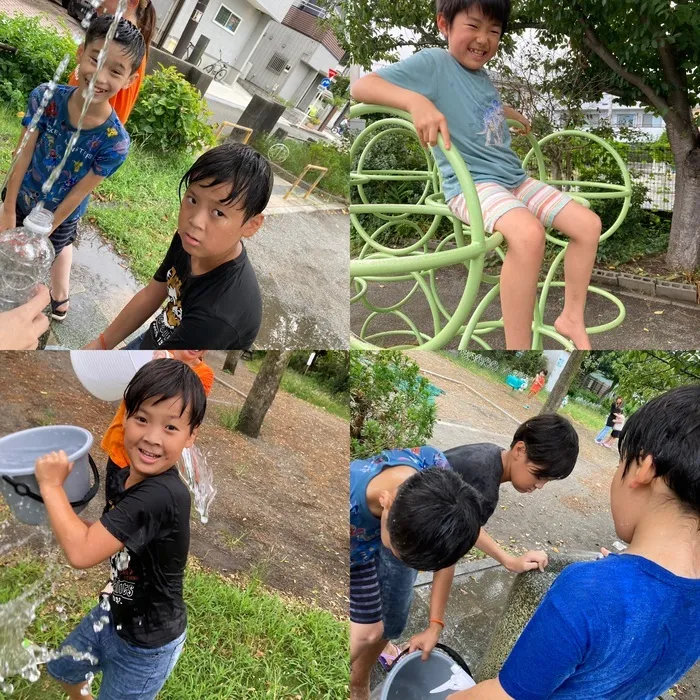 nijico辻堂駅前/夏休み最後の水遊び🚰