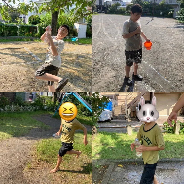 nijico辻堂駅前/公園で水遊び🏃💧