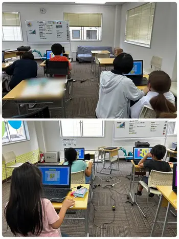 こすもすカレッジジュニア新松戸教室/パソコンでパズルゲーム