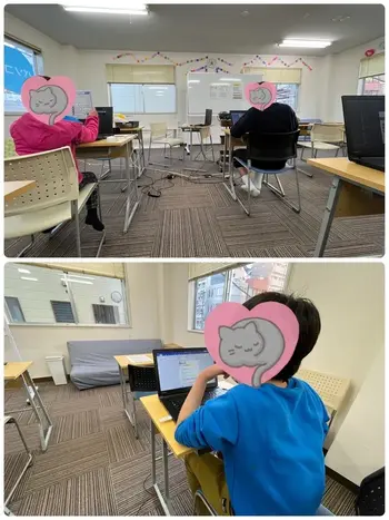 こすもすカレッジジュニア新松戸教室/PC：パソコンで自己紹介作り