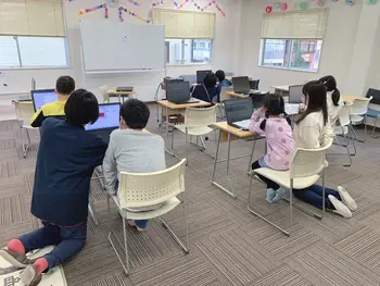 こすもすカレッジジュニア新松戸教室/パソコンでチケット作り
