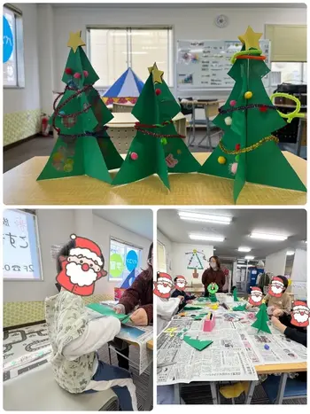 こすもすカレッジジュニア新松戸教室/工作：クリスマスツリー