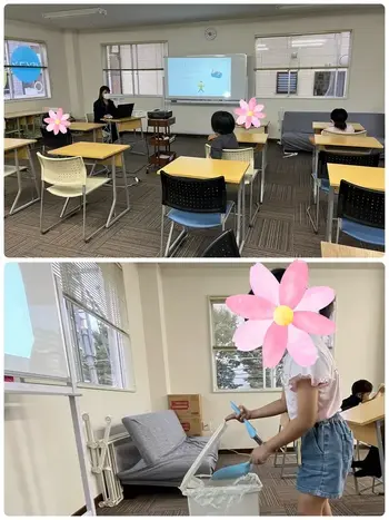 こすもすカレッジジュニア新松戸教室/掃除の仕方