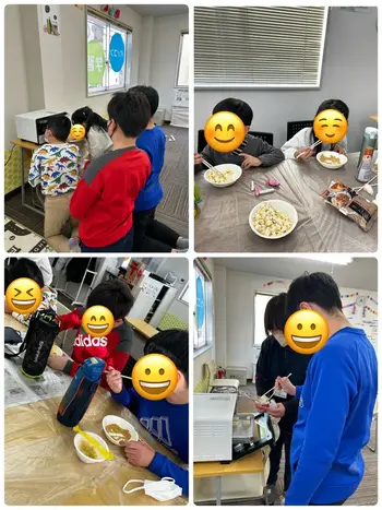 こすもすカレッジジュニア新松戸教室/初詣・お餅を食べよう！