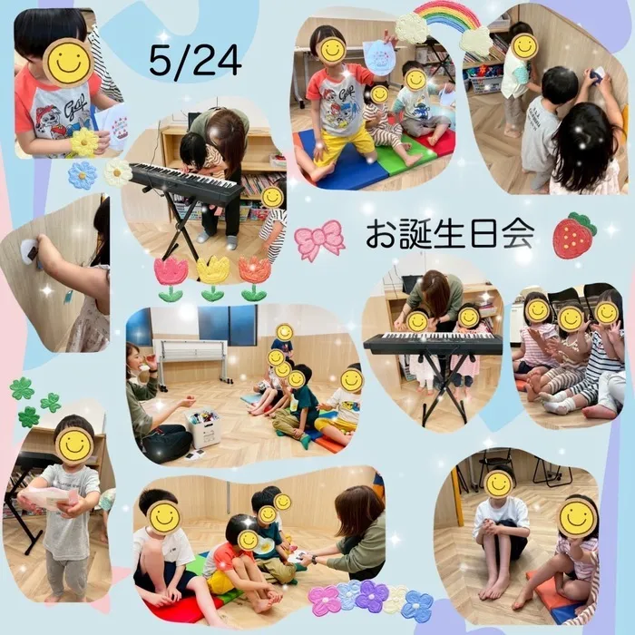 【空きあり★送迎あり】児童発達支援　スマイル夕陽丘店【土日祝も開所★】/5月お誕生日会🎂