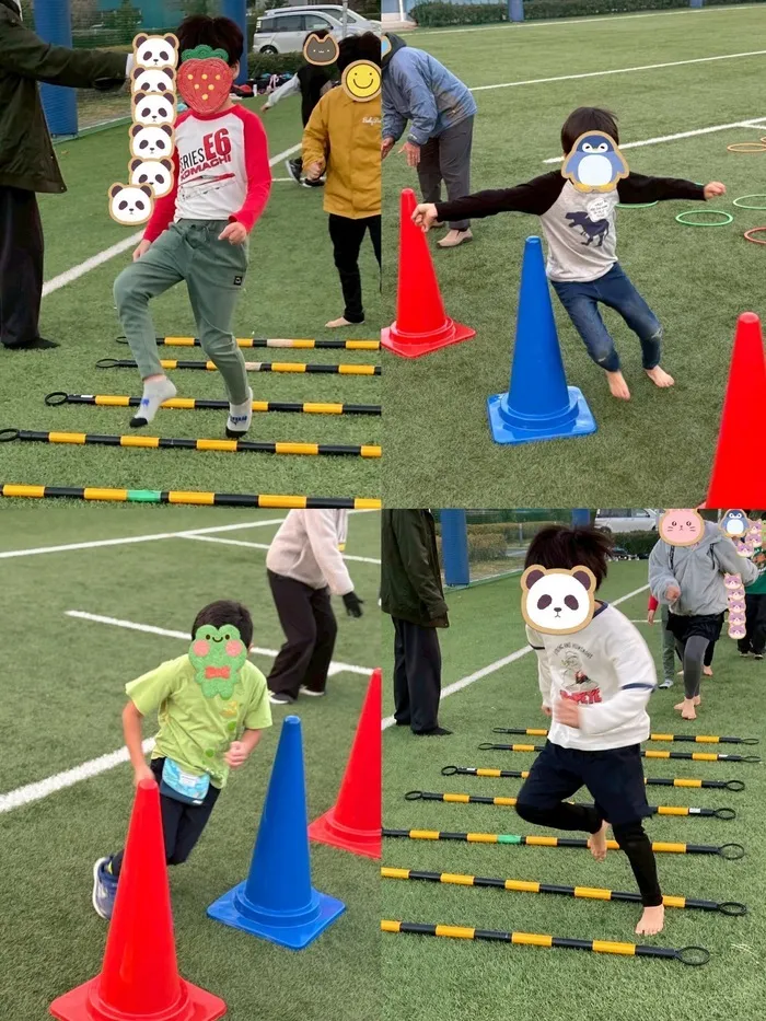 横浜市認証指定事業所　FORTUNA（ふぉるとぅな）中川教室/都筑区放課後等デイFORTUNA　グラウンドの療育の様子