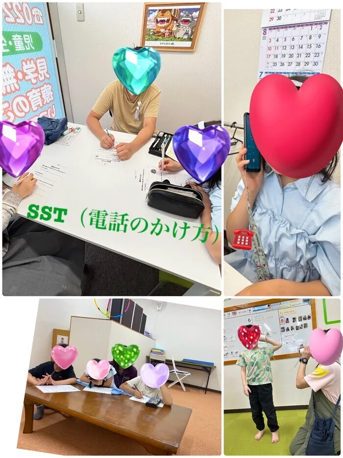 放課後等デイサービス＆児童発達支援ウィズ・ユー北仙台/SST(電話のかけ方)☎