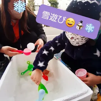 児童発達支援南堀江みつばち/【みつばちの毎日】雪遊び