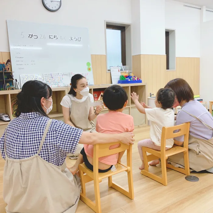 てらぴぁぽけっと　名古屋名城公園教室/はじめの会の様子を紹介します＊