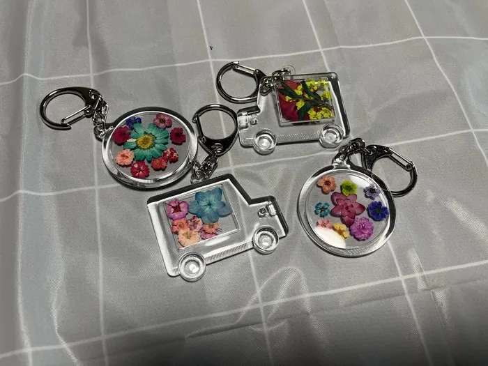  Happiness kids 千早（ハピネスキッズチハヤ）/押し花館でキーホルダー作り体験🌼