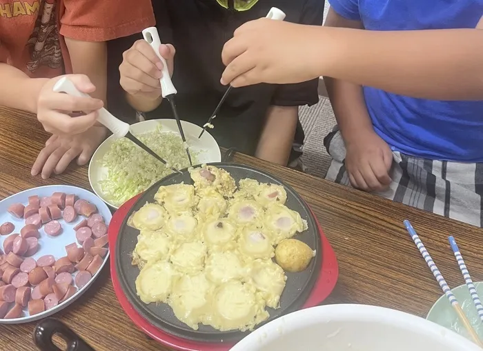  Happiness kids 千早（ハピネスキッズチハヤ）/夏休みの思い出 〜たこ焼きパーティー🐙〜