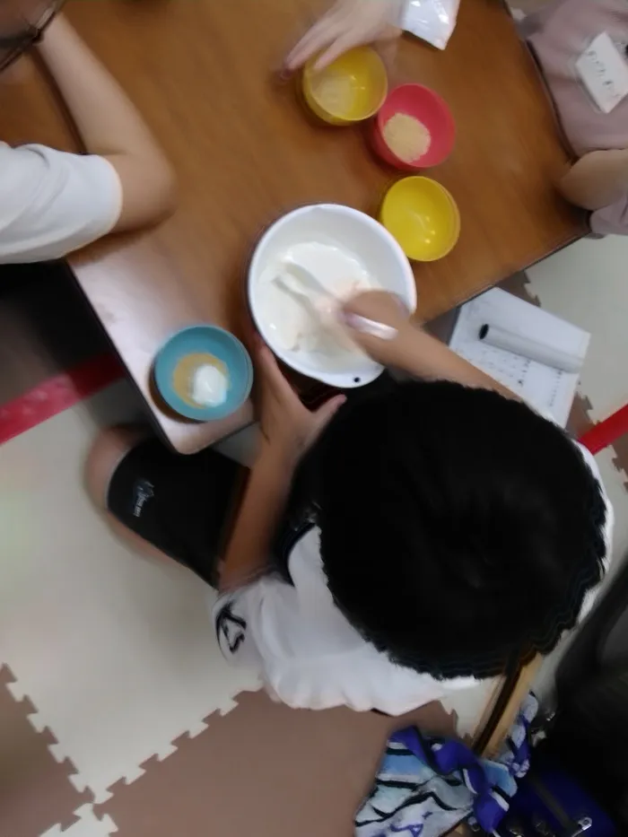まるまる広場本成寺/フルーチェを作りました。