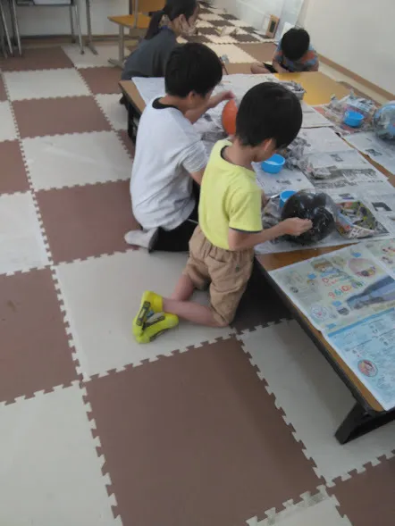 まるまる広場本成寺/只今、お面を作成中です!
