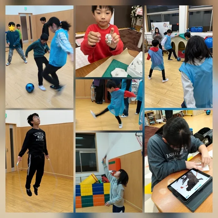 ヤンチャリカ/12/8のヤンチャリカはサッカー&年賀状作り等