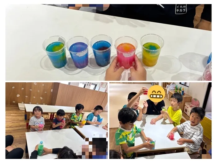 児童発達支援・放課後等デイサービス　いきるちから2/水害避難訓練と色水遊び✨💧🚰
