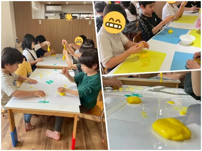 児童発達支援・放課後等デイサービス　いきるちから2/ドロドロ〜ぷるぷる〜感覚スライム(⊙⌓⊙)🫧‪