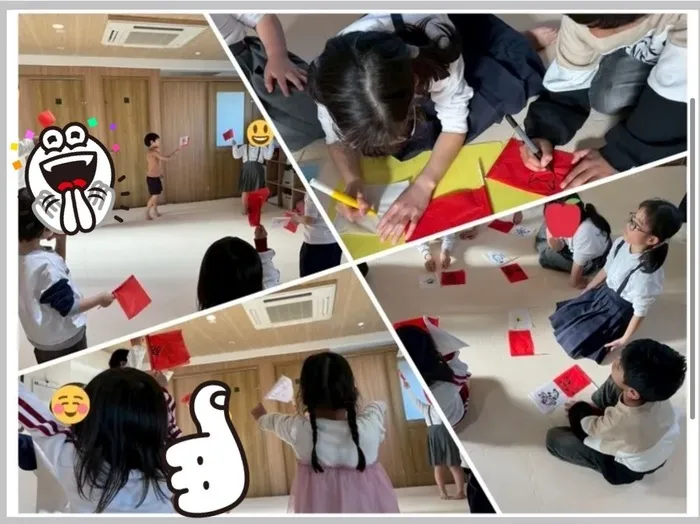児童発達支援・放課後等デイサービス　いきるちから2/春だな〜🌸旗上げしました⚑*ﾟ🚩🏁