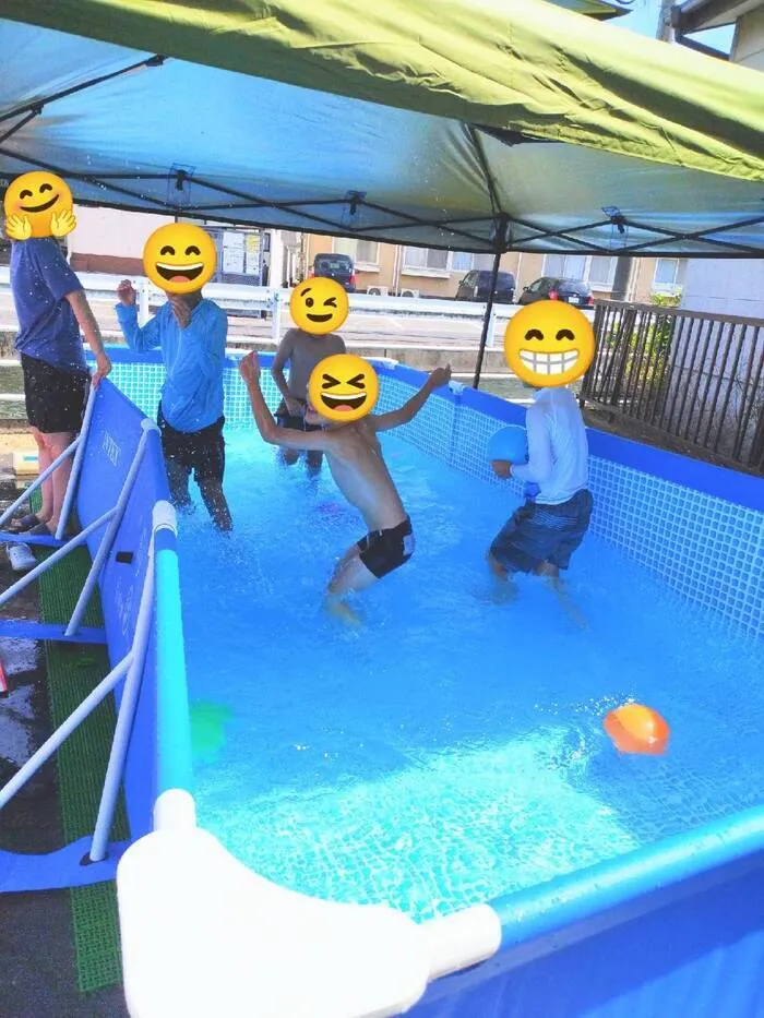 ミライク岡山南教室/夏休みといえば🏊ミライク特大プールで水遊び🏊