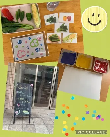 児童発達支援・放課後等デイサービス塚本駅前にこにこツリーハウス/野菜スタンプ✨