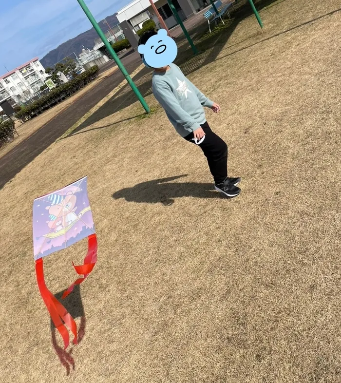 きりんのあくびkids いまざと/凧揚げ✨