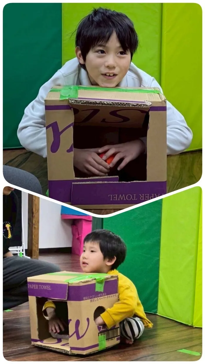 きりんのあくびkids いまざと/箱の中身はなんだろな？✨