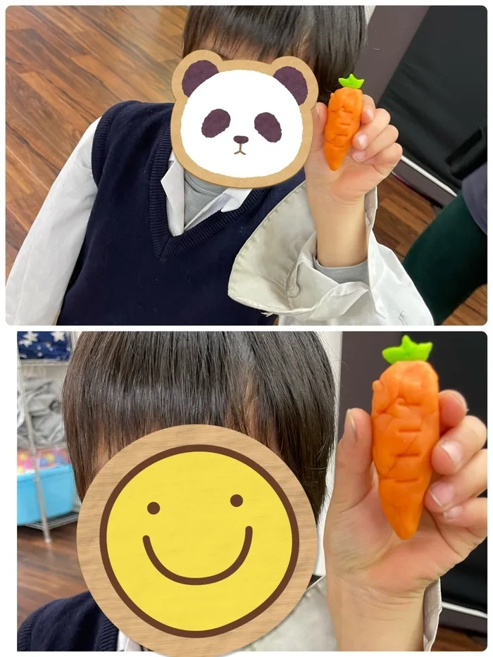 きりんのあくびkids いまざと/粘土で何ができたかな？🥕🐰ܮ🥕✨