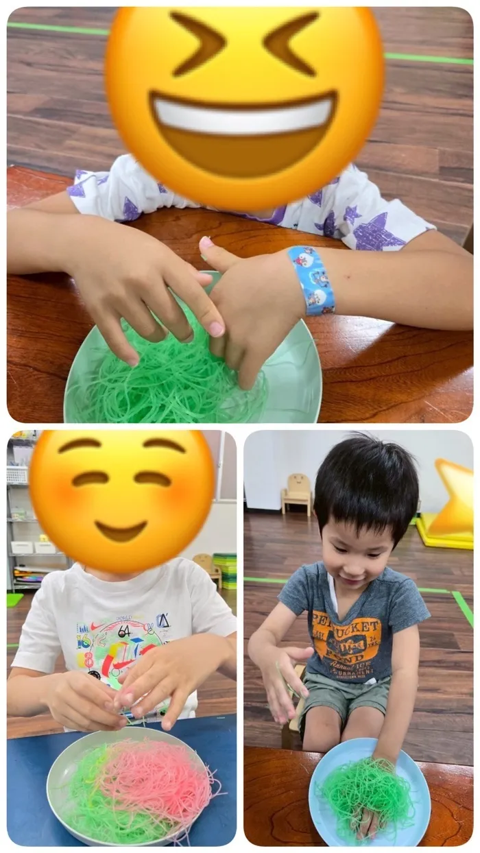 きりんのあくびkids いまざと/感触遊び✨