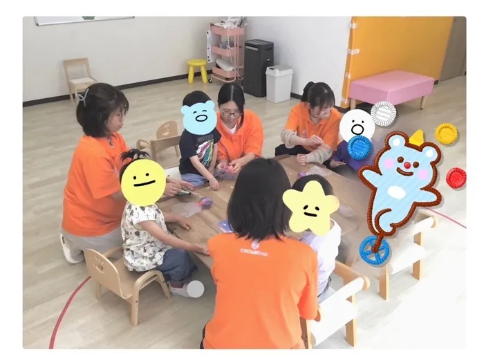 てらぴぁぽけっと仙台教室/🐣５名での集団製作🐣