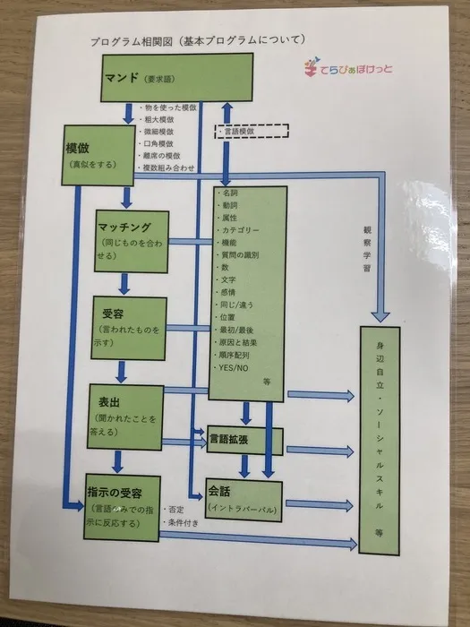 てらぴぁぽけっと仙台教室/基本のプログラムについて。