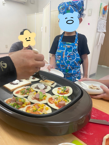 こぱんはうすさくら　札幌太平教室/ピザを作ったよ(｢🍕･ω･)｢🍕
