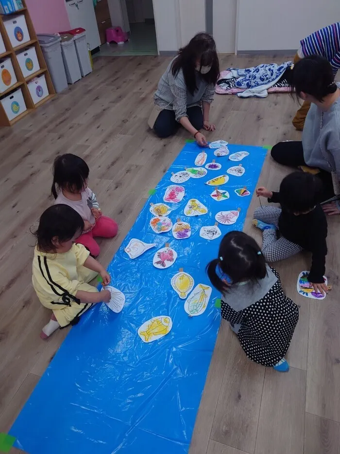 【送迎あり】　こぱんはうすさくら　札幌太平教室/5/13㈪　お魚釣り🐟【札幌市北区児童デイサービス】