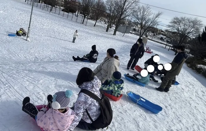 【送迎あり】　こぱんはうすさくら　札幌太平教室/親子ソリ遊びイベント⛄️【札幌市北区デイサービス】